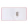 A4, 75 mm registrar, calligrata, PVC, embossing "Len", metal edging, pocket for a spine, collected, red, mix