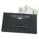 Cartholder, genuine leather, black 15x9x1 cm