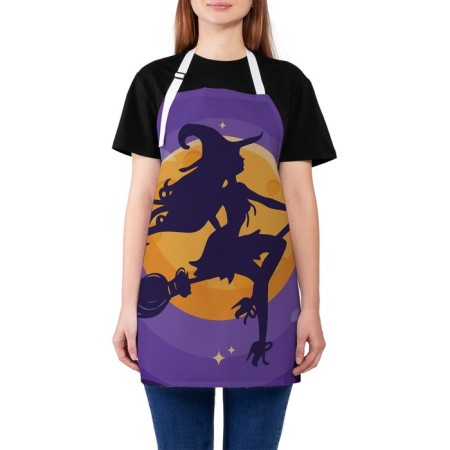 Apron kitchen with a photo print "Sexy Witch Vector", adjustable, size OS