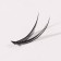 A set of overhead eyelashes "Lastochkin tail", bundles, 12 mm, thickness 0.1 mm, bend C, 12 D