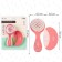 Set of children's combs, 2 pcs., Pink color
