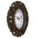 Wall clock, series: interior, "tracy", smooth move, 25 x 28 cm, brown
