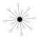 Freya FR5242CL-16B1 Celebrity ceiling lamp, 865x865x113 mm, G4, 16x3W, black color