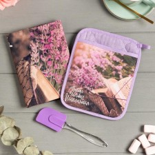 Gift set “Let the dreams come up” with a pocket-carman, a towel, a shoulder blade