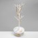 Universal "tree" stand with a place for storage, 14 × 5.5 × 35 cm, white color