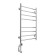 Domoterm electric heated towel rail "Medea" P8, 400x800 mm, left, chrome