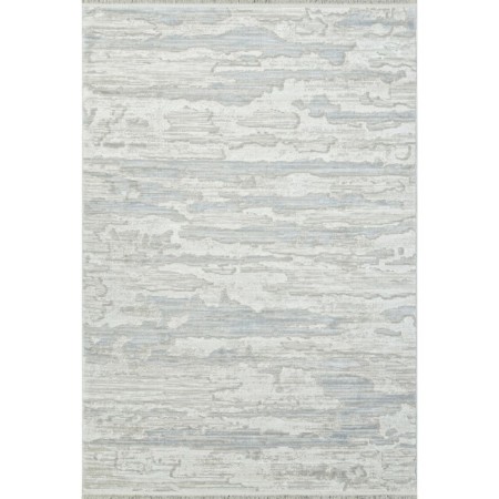 Rectangular carpet Durkar Rubi, size 200x400 cm, color Cream/L.Grey