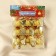 Jewelry decoration "relief bells" (set 9 pcs) 2 cm, mix, gold