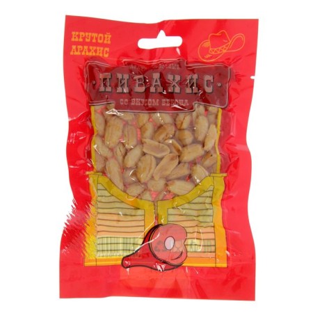 Arachis Pivakhis, fried salty, with the taste of bacon, 50 g