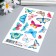 Tattoo on the body "Multi -colored butterflies" 10x15 cm