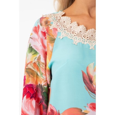 Female blouse, size 42, pink color-1