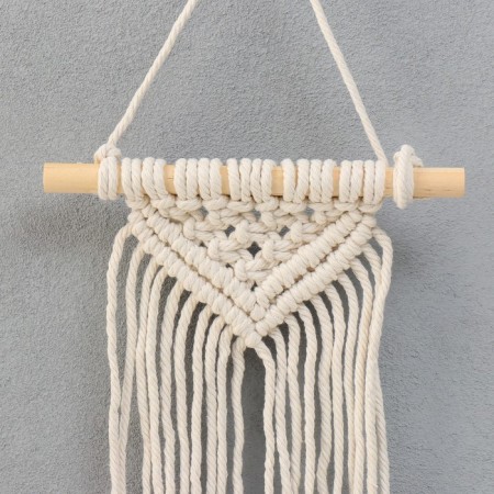 Panel wall in the technique of macrame "Ottalia" natural 47x20 cm-1