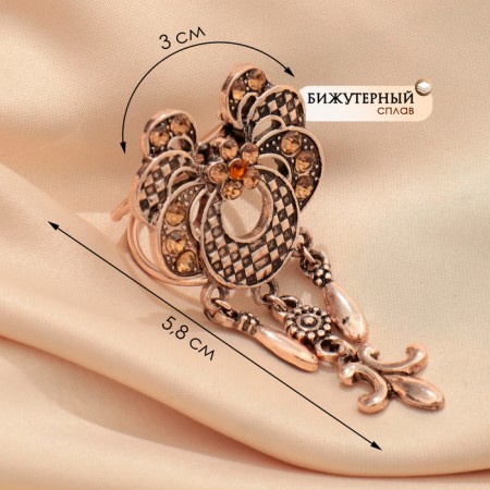 Ring for the scarf "lily graph", the color of gold in black gold-1