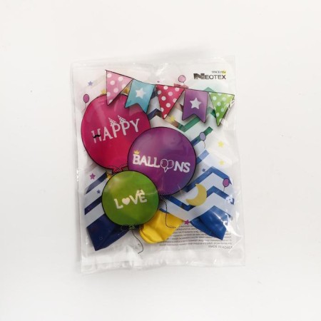 Latex ball 12 ", standard, set 12 pcs., Mix color-1