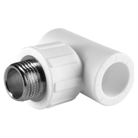 The Politekus tee, polypropylene, d = 25 mm x 1/2 ", external thread