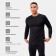 Male thermal underwear (jumper, trousers) minku color black, size 48