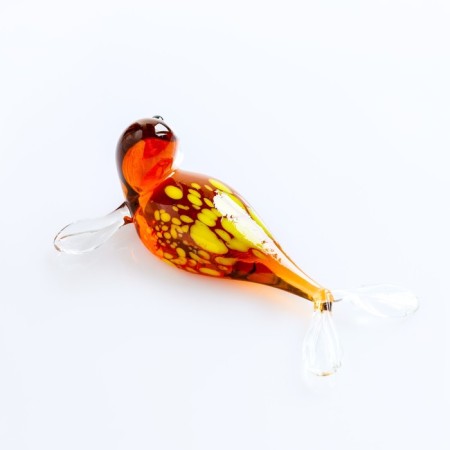 Figure made of glass "Sea cat" 3x8x4.5cm, mix-2
