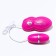 Vibroyaite with a remote control, 6 x 2.5 cm, pink