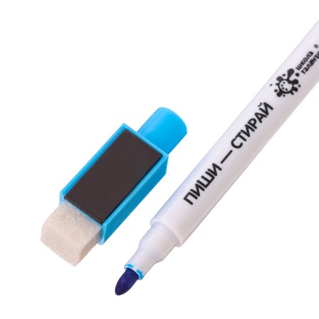 Water -based color markers with magnet and sponge (set 3 pcs)-3