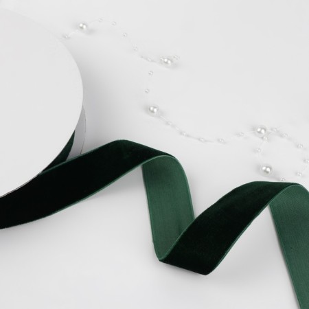 Velvet tape, 25 mm, 18 ± 1 m, green color No. 165