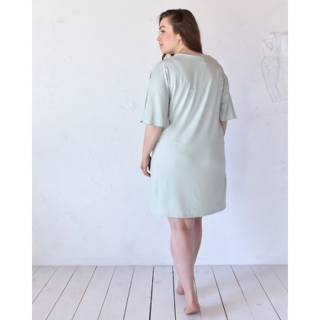 Women's dress Minaku: Mint & Chocolate Olive Color, Rr. 56-2