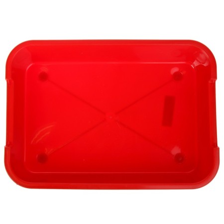 Medium toilet without a mesh 36 x 26 x 6.5 cm, red-2