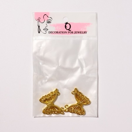 Magnetic "Butterfly" openwork (set 2 pcs.), Color gold-3