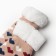 Women's socks with fur "hearts", beige color, size 36-40