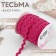 Decorative braid "Blood", 5 mm × 27 m ± 1 m, color bright pink No. 28