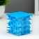 Piggy bank Plastic "Labyrinth" mix 6.7x6.7x6.5 cm