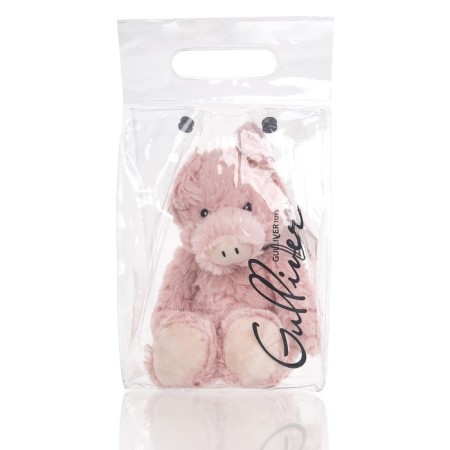 Soft Gulliver toy "Hryusha Willie", pink color, 28 cm-9