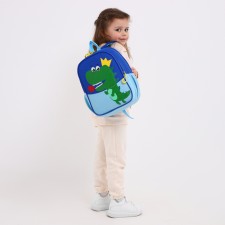 Baby backpack on lightning, blue/blue color