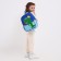 Baby backpack on lightning, blue/blue color