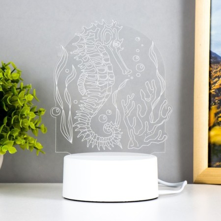 Light "Sea Horse" LED white 11.5x9.5x14 cm Risalux-2