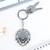 Key keychain Acrylic mirror "Leo", 4.5 x 5.2 cm