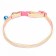 Nylon's collar "Wave", 33 x 1 cm, Mix flowers