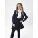 Knitted jacket for girl Pure Love, height 140 cm, blue color