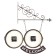 Wathered double-sided watches, on the suspension "WelCome", smooth move, D-20 cm, 55 x 36 cm, 1 aa