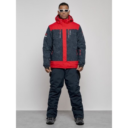 Male winter ski costume, size 48, dark blue color