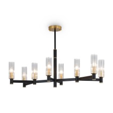 Suspended lamp Freya Fr5167PL-08B Ambra, 760x760x558 mm, E14, 8x40W, black color