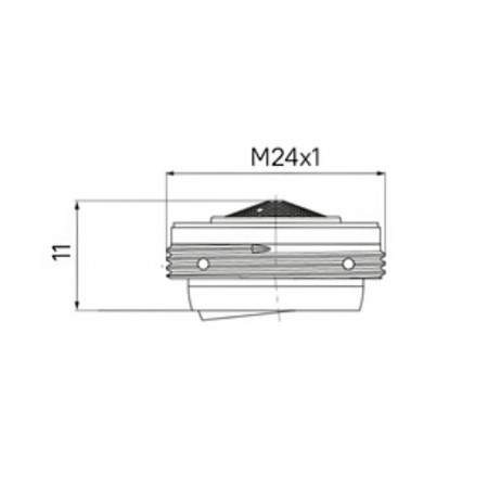 IDDIS 996P24A3SMFR, external thread, D = 24 mm, ABS plastic-9
