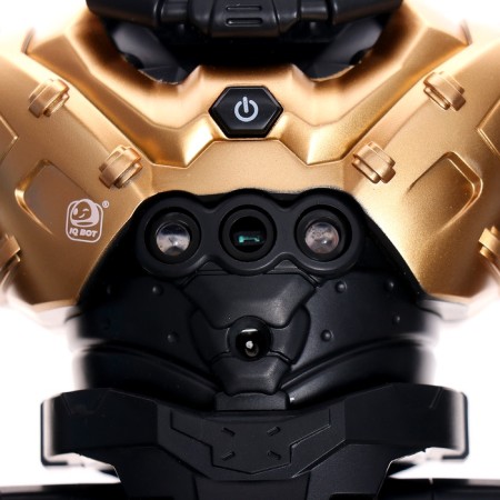 Radio -controlled robot "Hero", sound and light effects, gold color-6