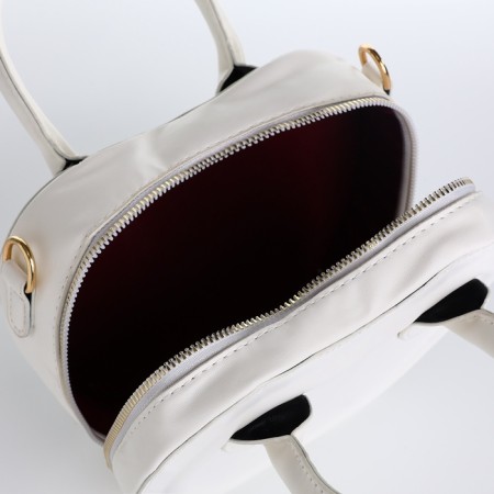 Bag Women's Cross-Bodi with a zipper, white color-11