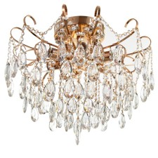 Snow chandelier 6x60W E27 gold 54x54x45cm