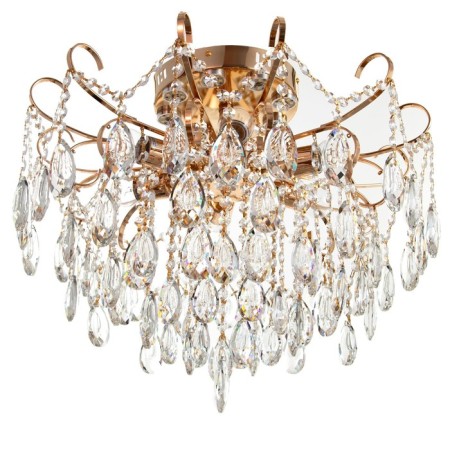Snow chandelier 6x60W E27 gold 54x54x45cm