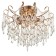 Snow chandelier 6x60W E27 gold 54x54x45cm