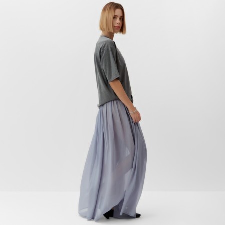 Women's skirt Minaku: Casual Collection Color Gray-Great, Rr. 42-1
