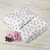 Supply with a zipper, size 112 × 147 cm, beige crows, calico