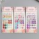 Sticker of rhinestones plastic "Gems" mix 19x8 cm