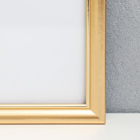 Photo frame plastic 40x50 cm, gold (plastic screen)-1